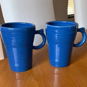 Fiestaware Vibrant Set of 2 Lapis Blue Latte Mugs